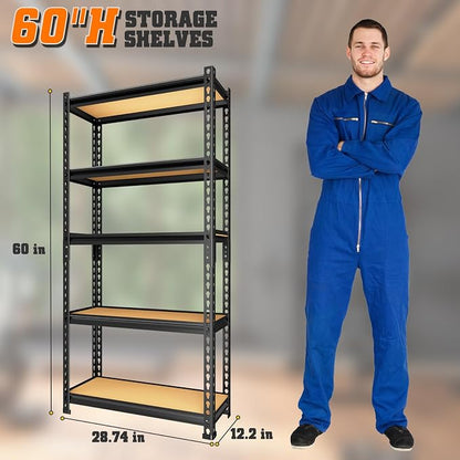 LEVELEVE 5-Tier Storage Shelving Unit, - Image 3