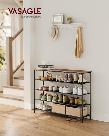 VASAGLE Shoe Rack, 5-Tier Shoe Storage Organizer - Image 2