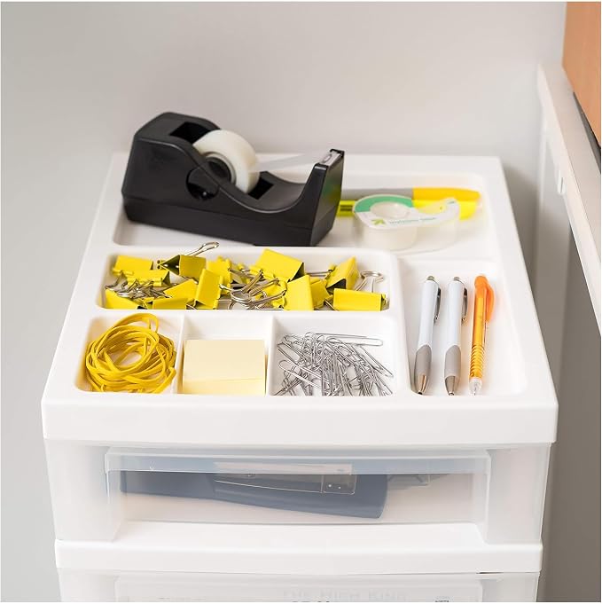 IRIS USA Plastic Drawer Storage Organizer Rolling Cart, - Image 6