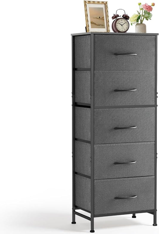 5 Drawers Dresser for Bedroom Fabric Storage Tower by SageNest