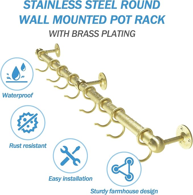 ROTHLEY Stainless Steel Pot and Pan Hanger - Image 3
