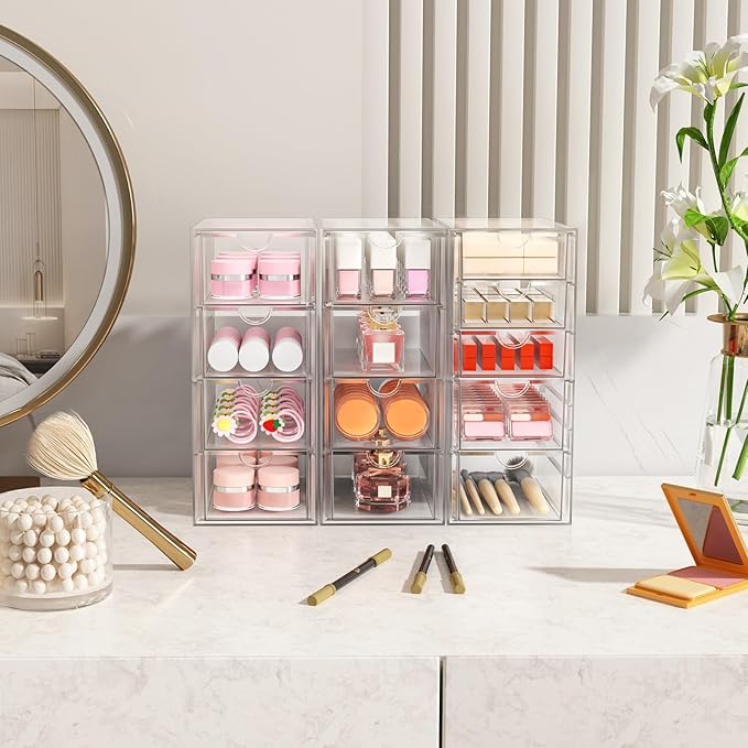 Acrylic Makeup Organizer with 13 Drawers, Bathroom Counter Organizer, Acrylic - Image 2
