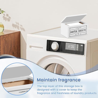 Dryer Sheet Holder and Lid, Dryer Sheet Container, Laundry Pods Dispenser - Image 4