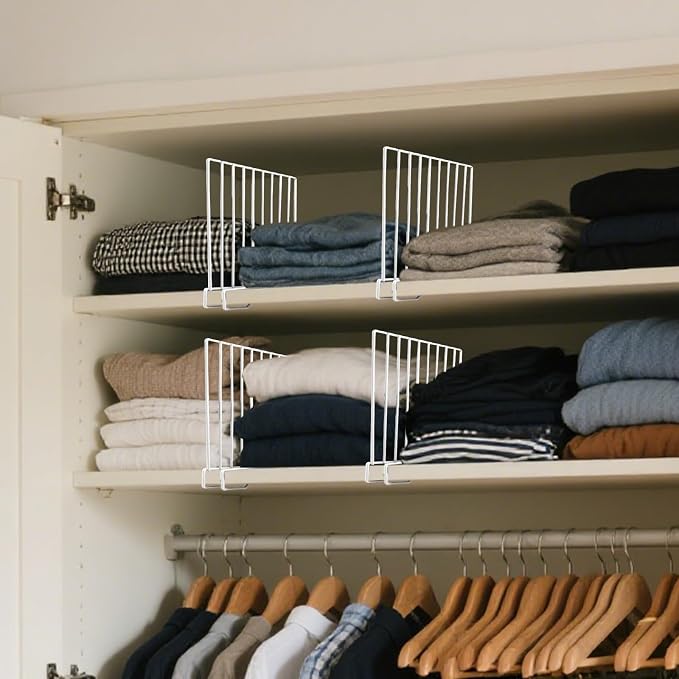 8-Pack 9“ Tall Metal Shelf Dividers - Image 6