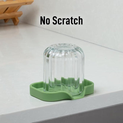 Zulay Kitchen Small Silicone Sponge Holder – Space-Saving Sink Organizer Tray - Image 7