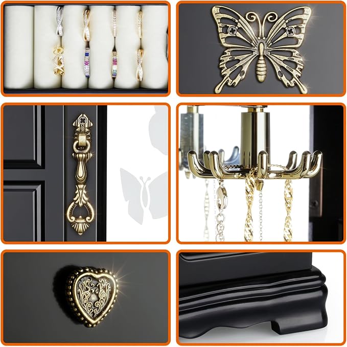 RR ROUND RICH DESIGN Solid Wood Jewelry Box - Image 7