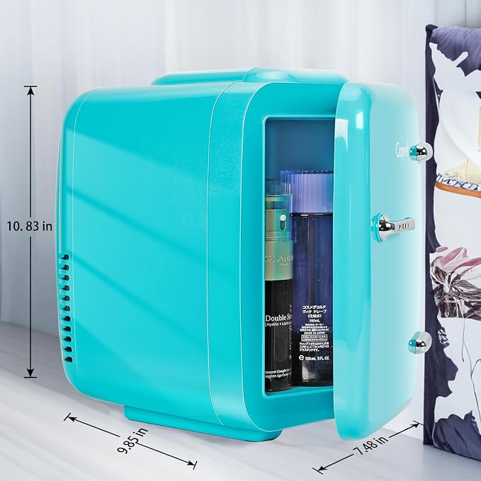CAYNEL Mini Fridge, 4 Liter/ 6 Cans Small Refrigerator - Image 2