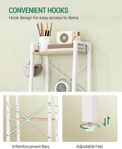 Hzuaneri Ladder Shelf, Freestanding Corner Storage Shelf | Bookcase - Image 7