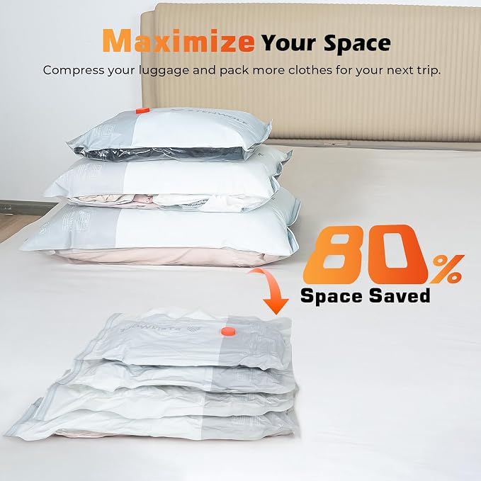 ETENWOLF 10 Pack Reusable Vacuum Storage Bags - Image 7