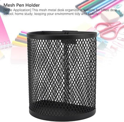 AYNEFY Wall Mounted Pencil Holder, Mesh Stainless Steel Pen Basket - Image 4