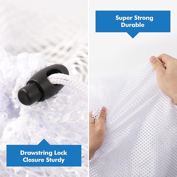 3Pcs Mesh Laundry Bags Washing Machine Mesh Wash Bags Jumbo - Image 4