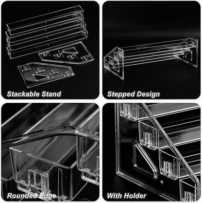 SUTOKAKA 4-Tier Clear Acrylic Nail Polish Organizer Stand | 4-layer organizer - Image 5
