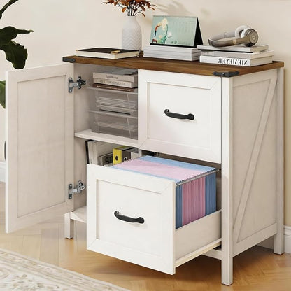 2 Drawers Farmhouse File Cabinet - Image 8