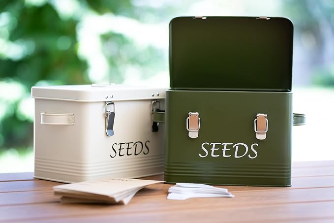Seed Storage Box Garden Seed Packet Storage Organizer Seed box - Image 6