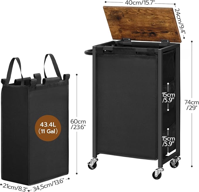HOOBRO Slim Laundry Hamper - Image 4