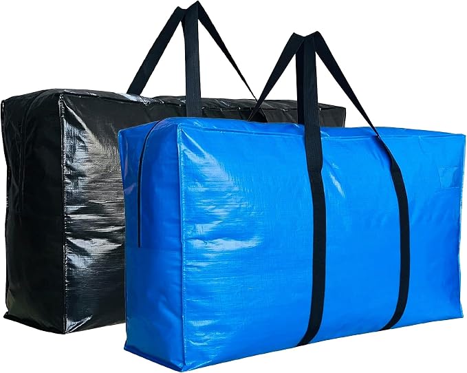 60 Gallon Extra Large Storage Bags Bins, Jumbo Moving Totes Storage Bags by HaoHakka