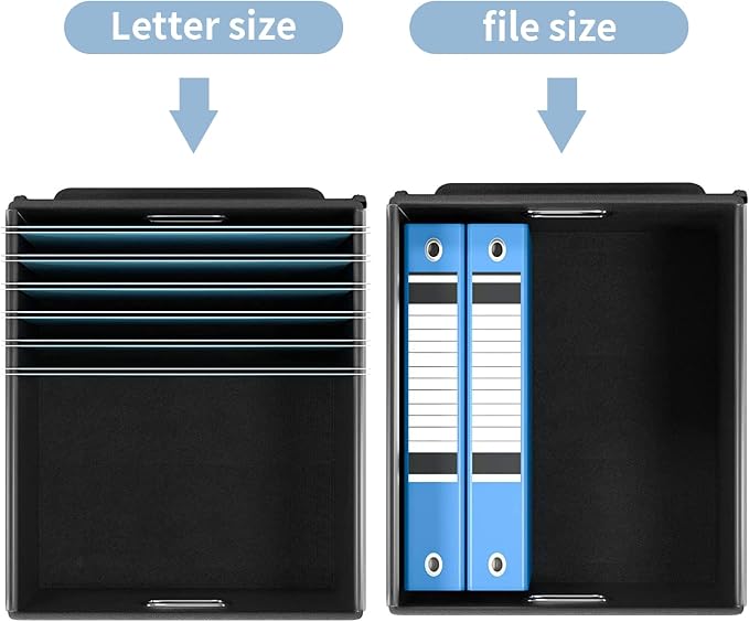 File Organizer Box with Lids, Collapsible File Folder Organizer | File Box with - Image 3