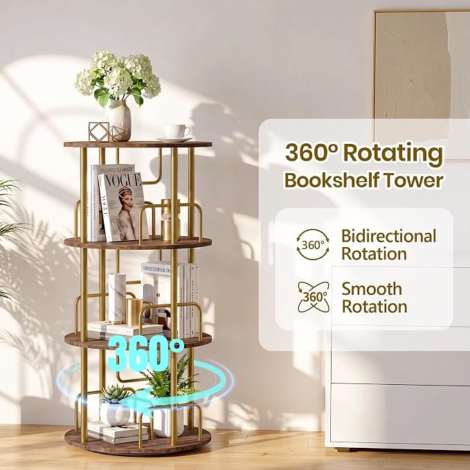 Rotating Bookshelf, Revolving Bookcase - Image 4