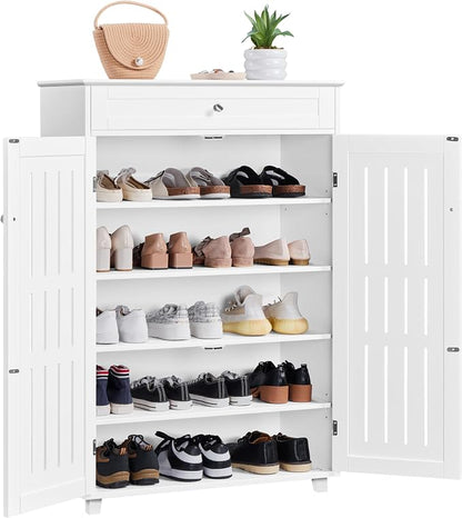 Yaheetech Shoe Cabinet, 5-Tier Shoe Rack Organizer by Unknown