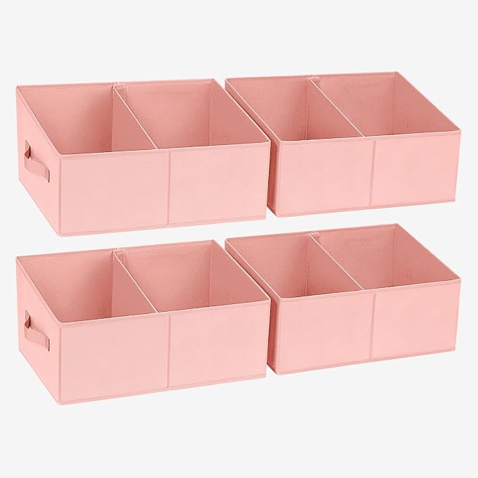 DIMJ Large Closet Shelf Organizer Bins 4 Packs by DiMJ