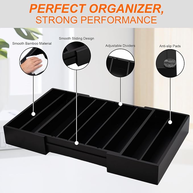 MinBoo Bamboo Drawer Organizer - Image 6