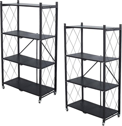Life Hacks 2pcs 4-Tier Foldable Shelves by 1