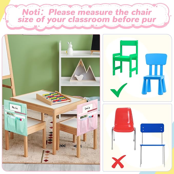 gisgfim 12 Pcs Small Chair Pockets - Image 6