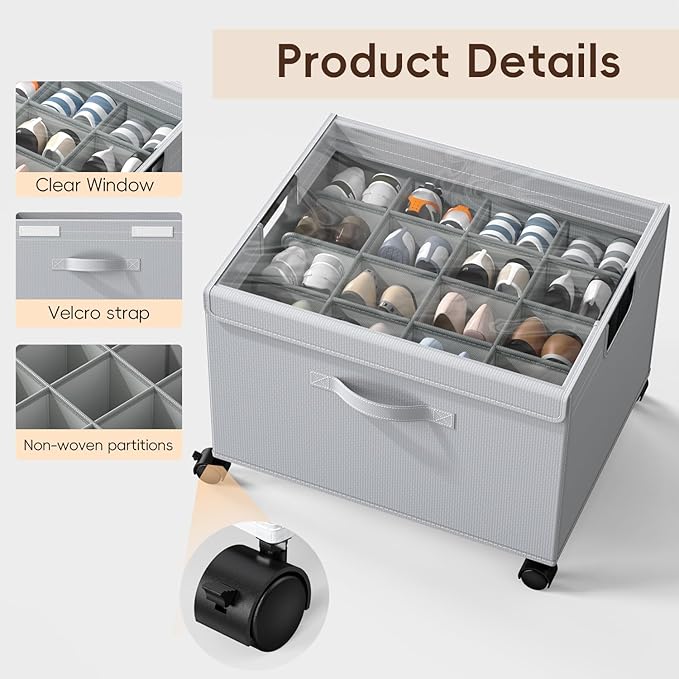 HOUSE AGAIN 2 Pack Shoe Organizer - Image 4