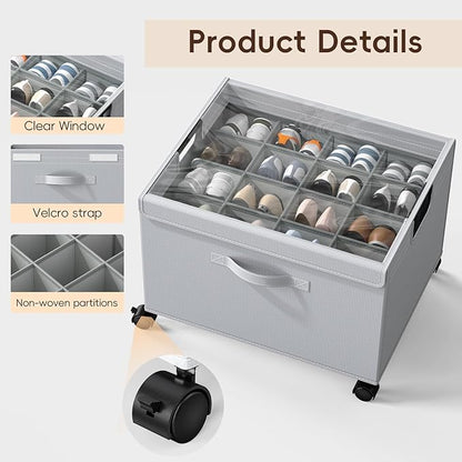 HOUSE AGAIN 2 Pack Shoe Organizer - Image 4