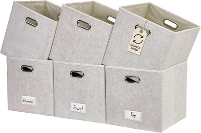 DECOMOMO Felt Storage Bins, 11 inch Cube Storage Bin by DECOMOMO