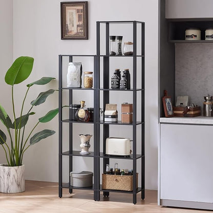 YUFAM 6 Tier Tall Skinny Bookshelf, Narrow Bookcase, Wooden Shelf, Narrow Shelf - Image 8