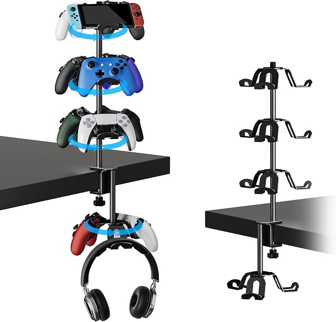 Aluminum Alloy Controller Holder 4 Layers Headphone Stand, Headset Holder & by ANSHAWTIY