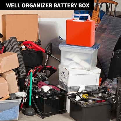 FULLCASE Battery Storage Organizer Holder Holds 72 AA AAA Batteries, Box Cases - Image 7