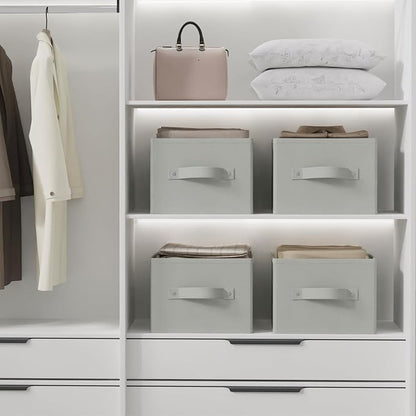 Foldable Closet Organizer, 3 Pack Cube Storage Bin, Clothes Basket - Image 7