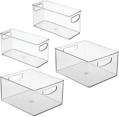 iDesign 4-Piece 50% Recycled Plastic Organizer Bin Set - Image 9