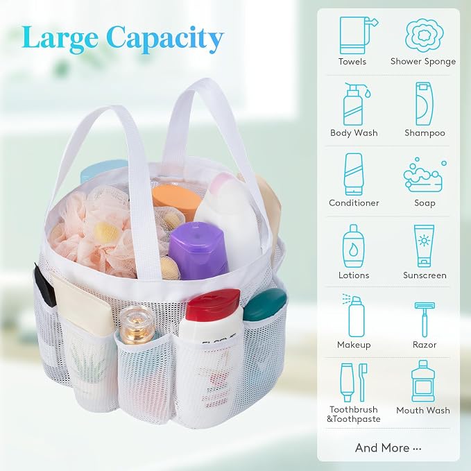 Lifewit Mesh Shower Caddy Portable - Image 4