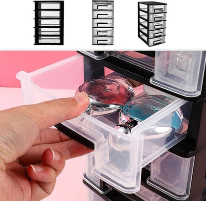 NOLITOY Multifunctional 5-Drawer Plastic Storage Cabinet Organizer Portable - Image 7