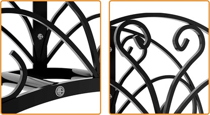 Fire Beauty Heavy-Duty Metal Hose Holder, Wall-Mounted Garden Hose Reel - Image 6