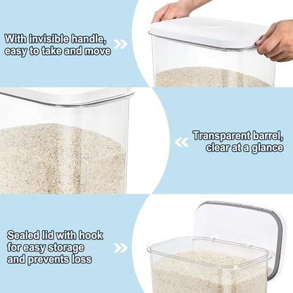 Rice & Flour Storage Container, Cereal Containers Storage, Dry Food Airtight - Image 2