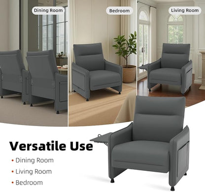 Upholstered Accent Sofa, Modern Faux Leather Chair - Image 9
