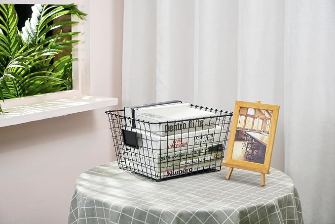 JUNCHU CHERRY 【Extra Large】 Wire Handmade Basket 4 Packs, Kitchen Bathroom - Image 4