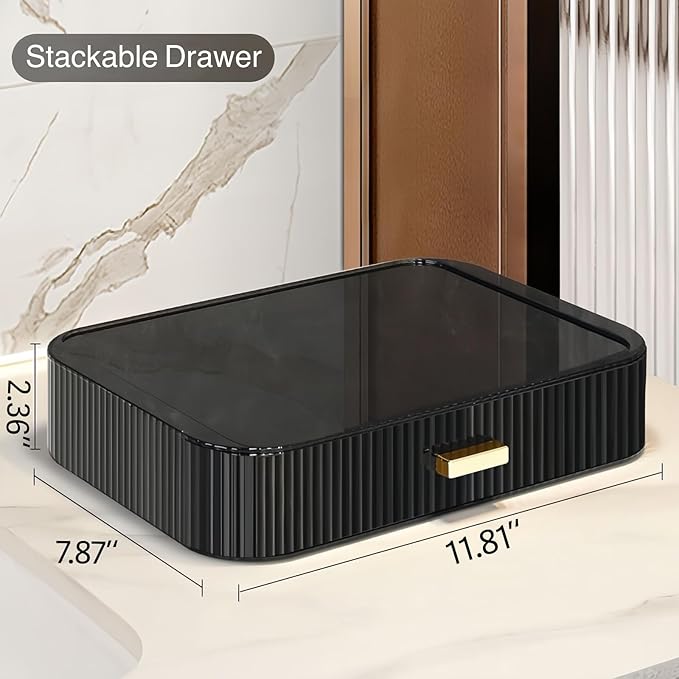 2 Pack Stackable Makeup Organizer - Image 2