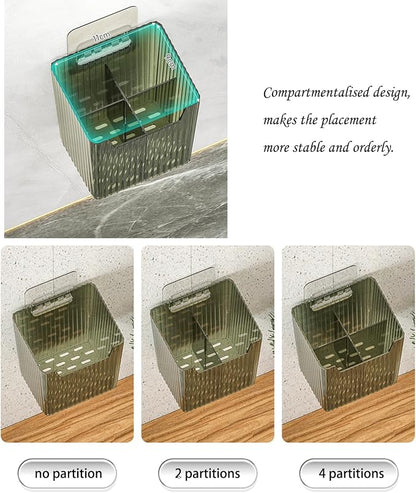 Set Of 2 Storage Organizer Bins Wall Mounted Shower Caddy, Bathroom shelves - Image 8