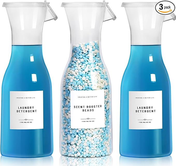 Laundry Detergent Dispenser Bottle 40oz by GIXSEGIE