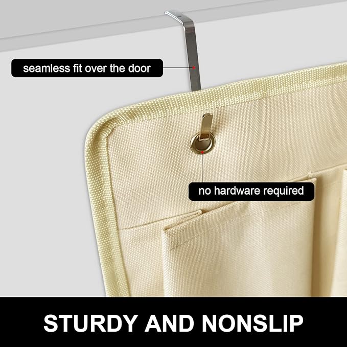 RV Shoe Pockets 10 Pockets Heavy Hanging Bedside Storage Organizer - Image 7