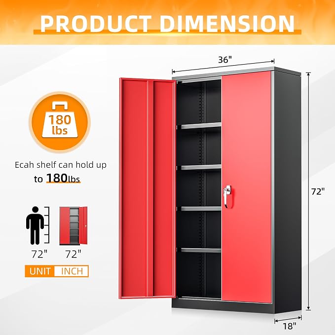 INTERGREAT Metal Storage Cabinet - Image 3