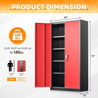 INTERGREAT Metal Storage Cabinet - Image 3