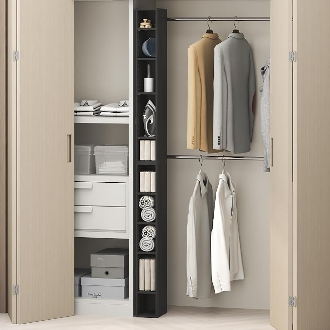 Furinno Fulda 10-Tier Closet Organizers and Storage, Open Shelf, Storage by Furinno-FitsYourSpaceFitsYourBudget