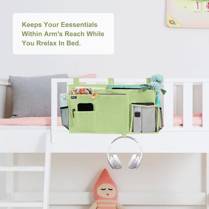 Surblue Bedside Caddy Hanging Bed Organizer Storage Bag Pocket - Image 3