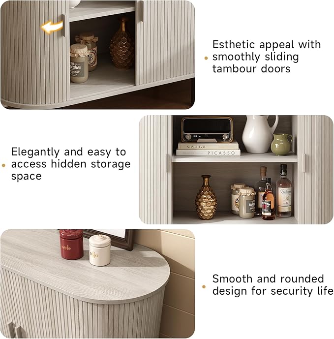 40" Sideboard Buffet Cabinet - Image 5